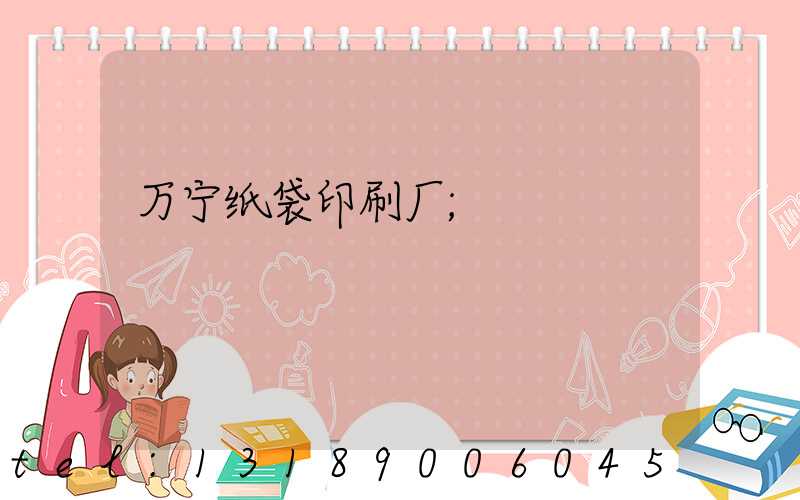 万宁纸袋印刷厂