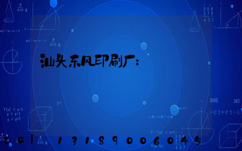 汕头东风印刷厂